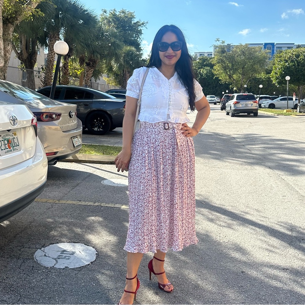 Floral Midi Skirt